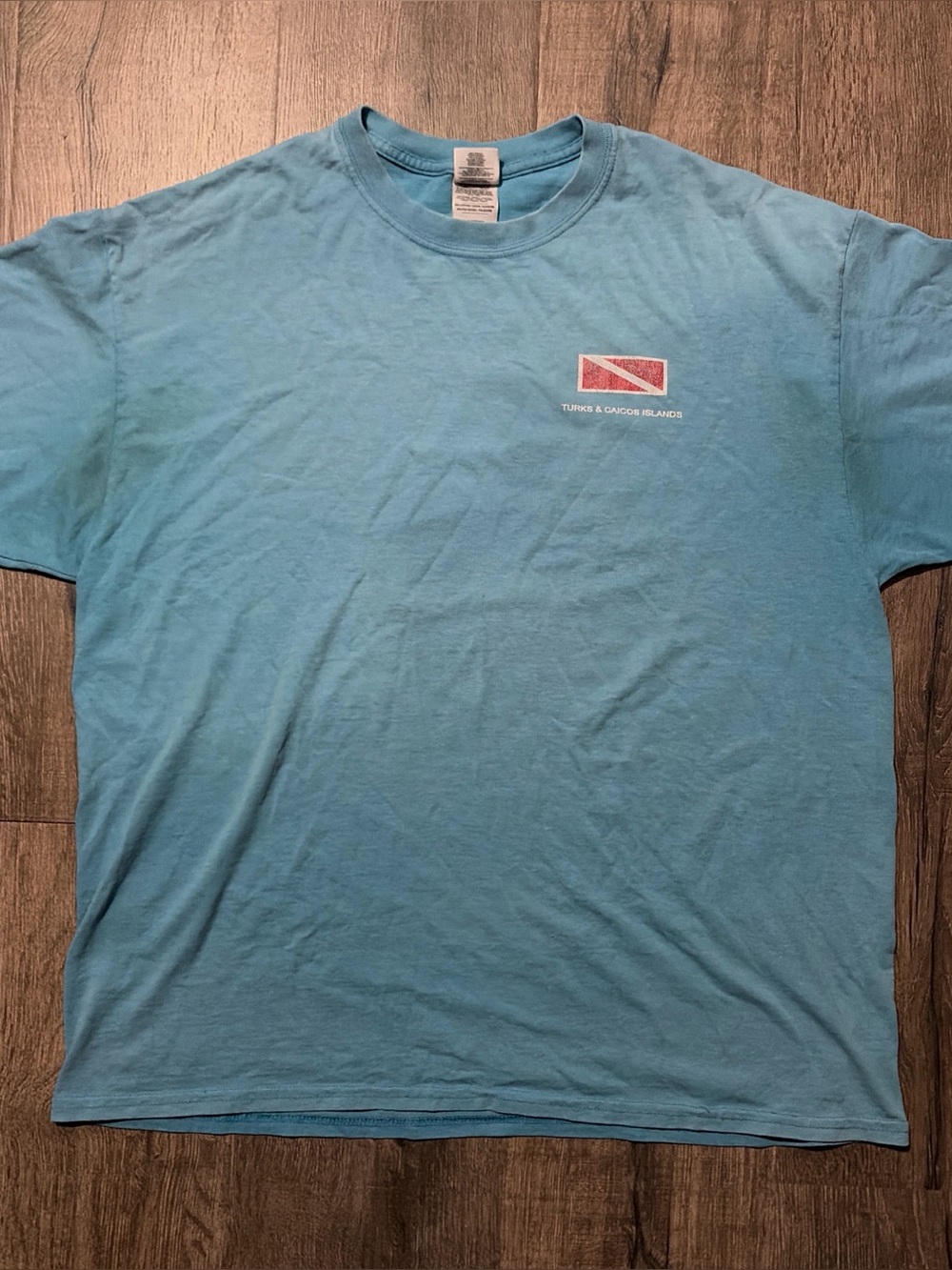 Turks & Caicos Wall Diver Scuba Graphic T-Shirt XL